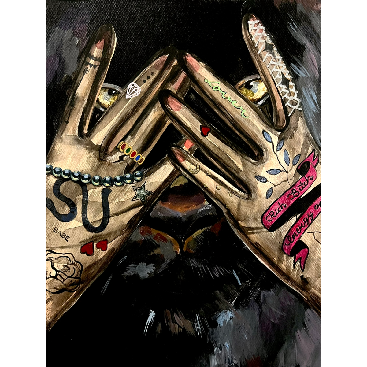 Gabrielė Šermukšnytė | Lover, 2022 | Drobė, akrilas, 40x30