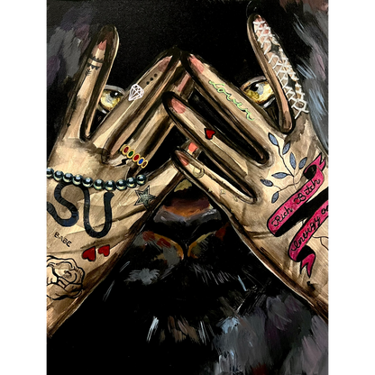 Gabrielė Šermukšnytė | Lover, 2022 | Drobė, akrilas, 40x30