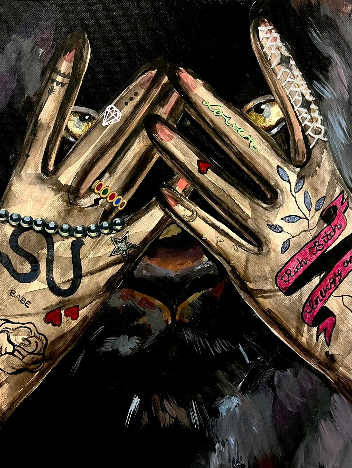 Gabrielė Šermukšnytė | Lover, 2022 | Drobė, akrilas, 40x30