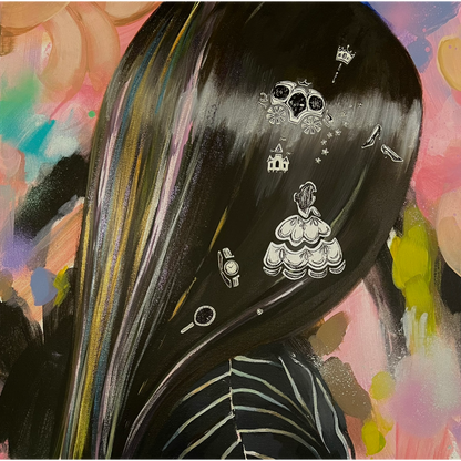 Gabrielė Šermukšnytė | Lucky Girl, 2023 | Acrylic on canvas, 50x50