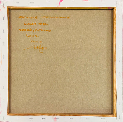 Gabrielė Šermukšnytė | Lucky Girl, 2023 | Acrylic on canvas, 50x50