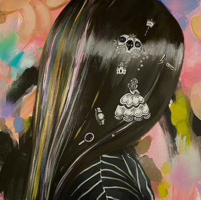 Gabrielė Šermukšnytė | Lucky Girl, 2023 | Acrylic on canvas, 50x50