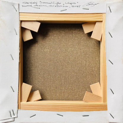 Gabrielė Šermukšnytė | Lūpos, 2025 | Drobė, akrilas, 20x20