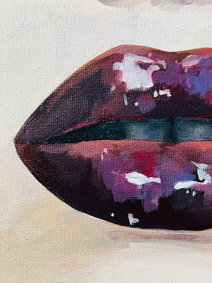 Gabrielė Šermukšnytė | Lūpos, 2025 | Drobė, akrilas, 20x20