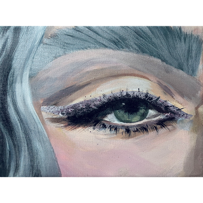 Gabrielė Šermukšnytė | Obsessed, 2025 | Acrylic on canvas, 18x24