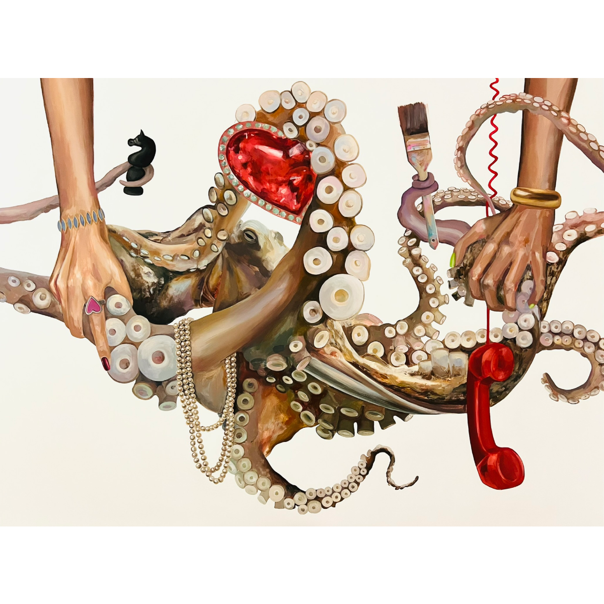 Gabrielė Šermukšnytė | Player, 2025 | Drobė, akrilas, 118x160