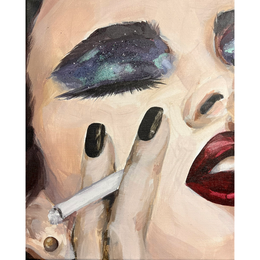 Gabrielė Šermukšnytė | Smoking Kills, 2025 | Drobė, akrilas, 30x24