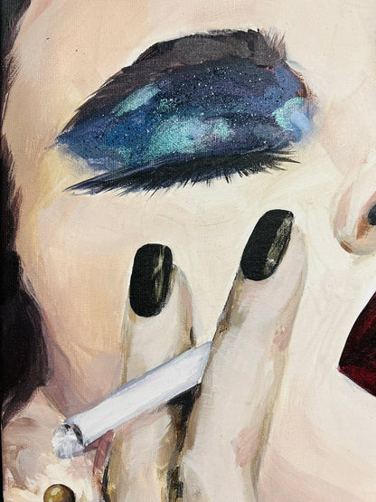 Gabrielė Šermukšnytė | Smoking Kills, 2025 | Drobė, akrilas, 30x24
