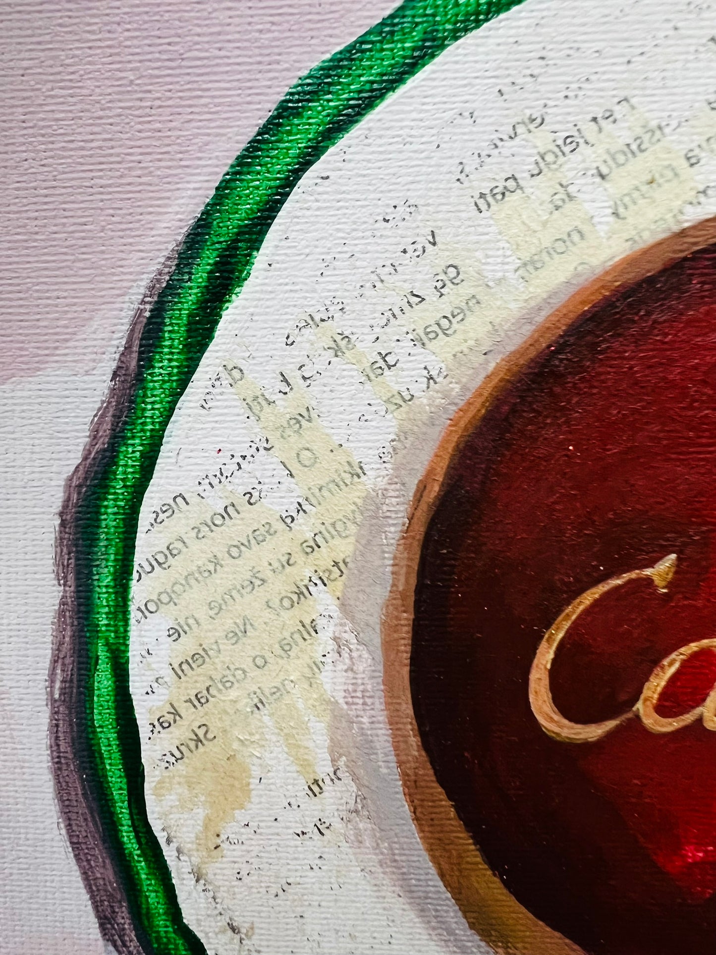 Gabrielė Šermukšnytė | Status Diet, 2025 | Drobė, akrilas, 20x20