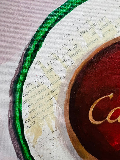 Gabrielė Šermukšnytė | Status Diet, 2025 | Drobė, akrilas, 20x20