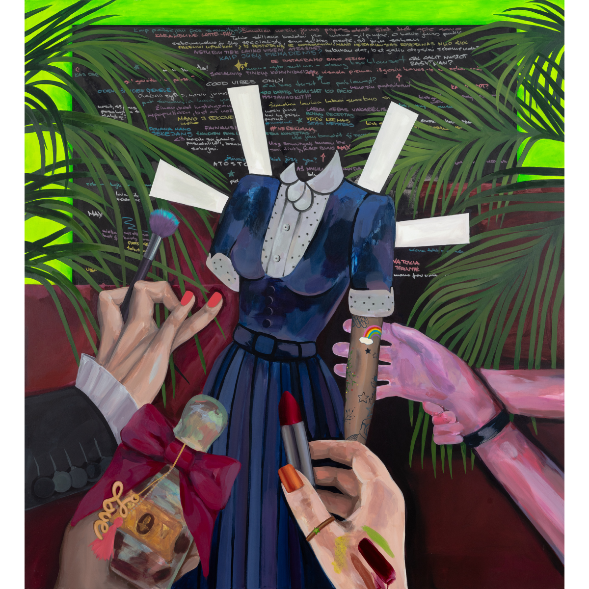 Gabrielė Šermukšnytė | Storyteller, 2019–2023 | Drobė, akrilas, 190x173