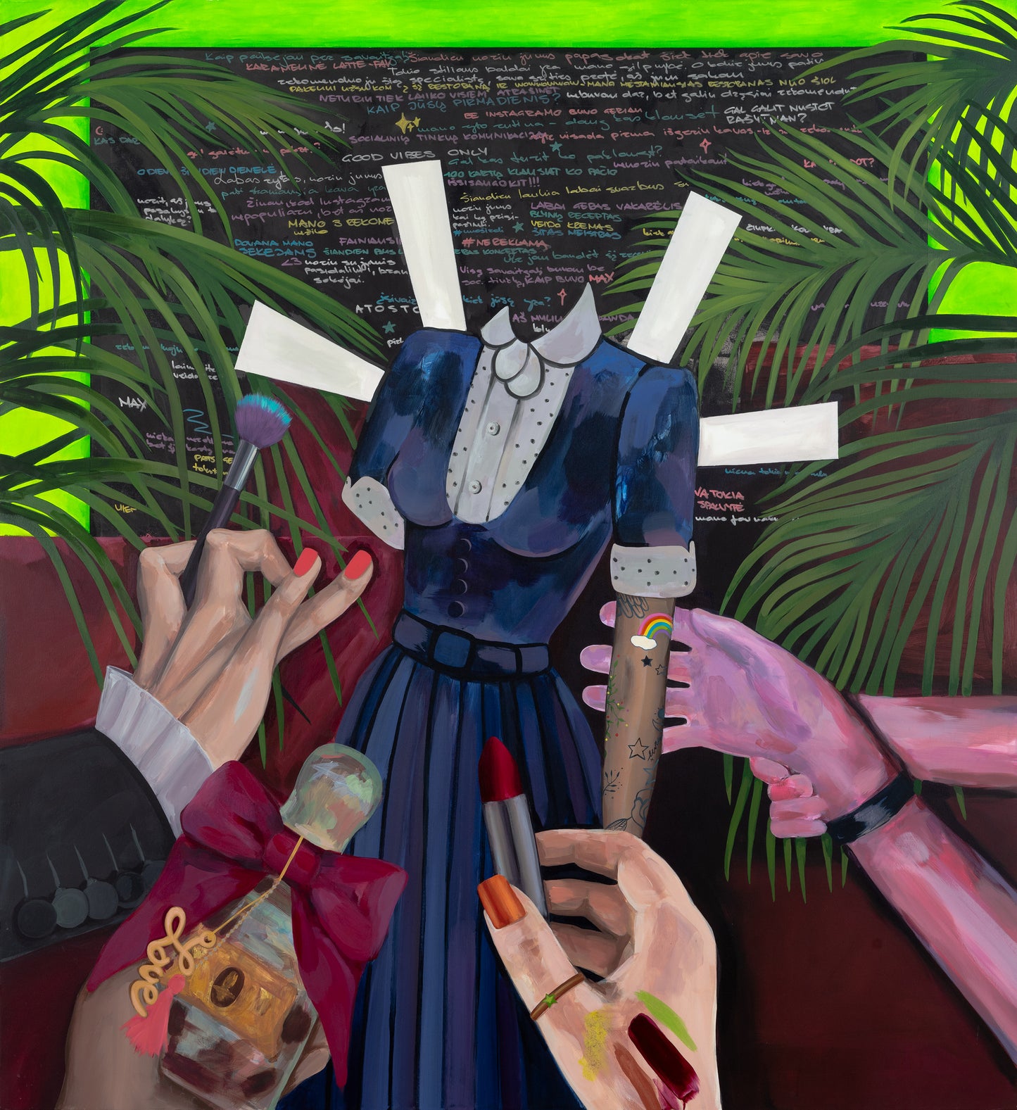 Gabrielė Šermukšnytė | Storyteller, 2019–2023 | Drobė, akrilas, 190x173