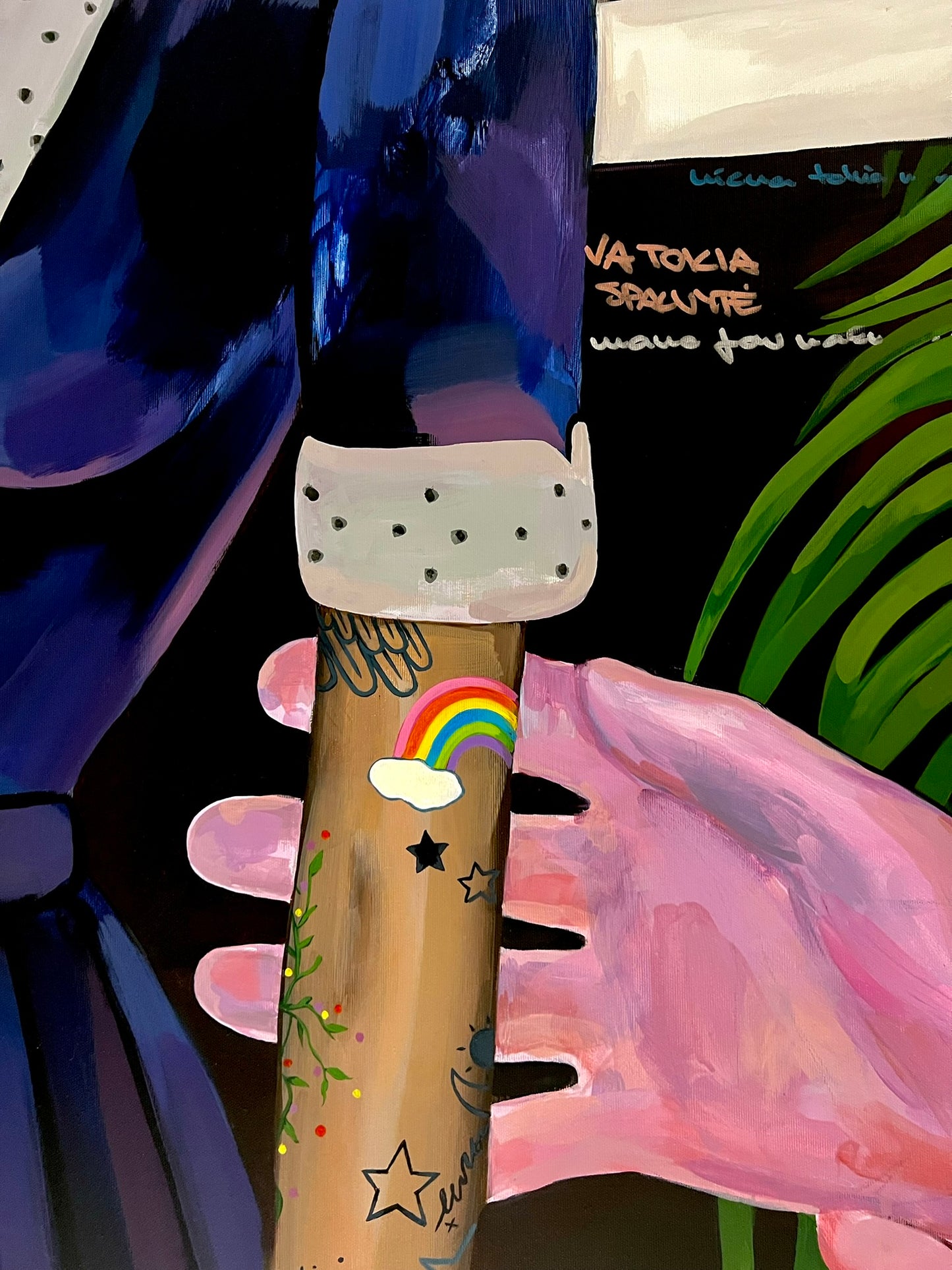 Gabrielė Šermukšnytė | Storyteller, 2019–2023 | Drobė, akrilas, 190x173