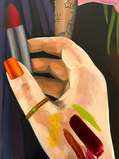 Gabrielė Šermukšnytė | Storyteller, 2019–2023 | Drobė, akrilas, 190x173