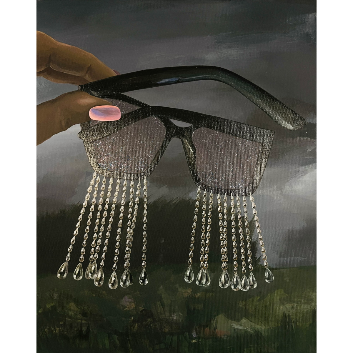 Gabrielė Šermukšnytė | This Might Hurt, 2025 | Drobė, akrilas, 50x40