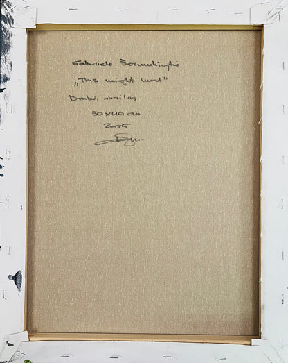 Gabrielė Šermukšnytė | This Might Hurt, 2025 | Drobė, akrilas, 50x40