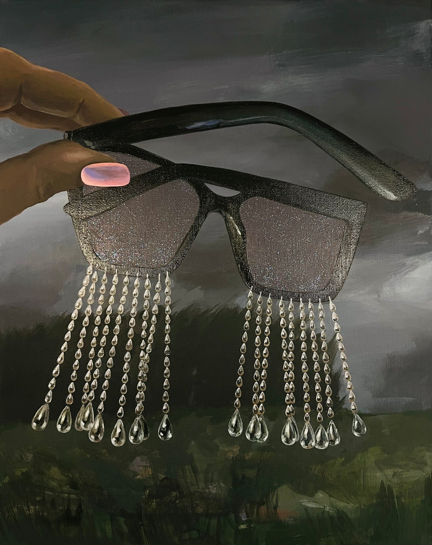 Gabrielė Šermukšnytė | This Might Hurt, 2025 | Drobė, akrilas, 50x40