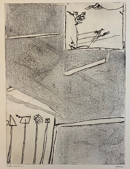 Pranas Gailius | REZERVUOTA | Surface émue II | Ofortas, popierius, 39x29 (69x53)