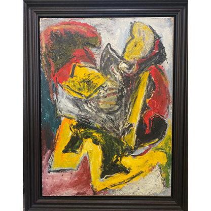 Pranas Gailius | Expression dans un bloc | Aliejus, popierius, drobė, 80x57 (91x70)