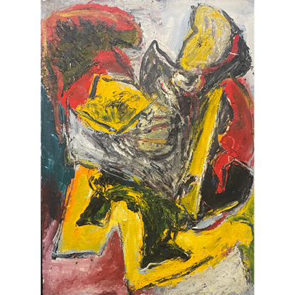 Pranas Gailius | Expression dans un bloc | Aliejus, popierius, drobė, 80x57 (91x70)