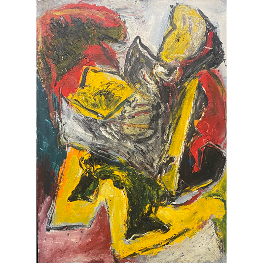 Pranas Gailius | Expression dans un bloc | Aliejus, popierius, drobė, 80x57 (91x70)