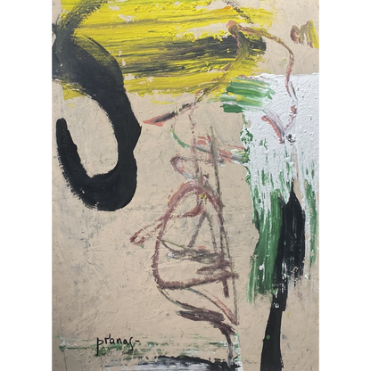 Pranas Gailius | Iš ciklo ADRET, 1998-2004 | Akrilas, popierius, medis, 72x52 (77x58)