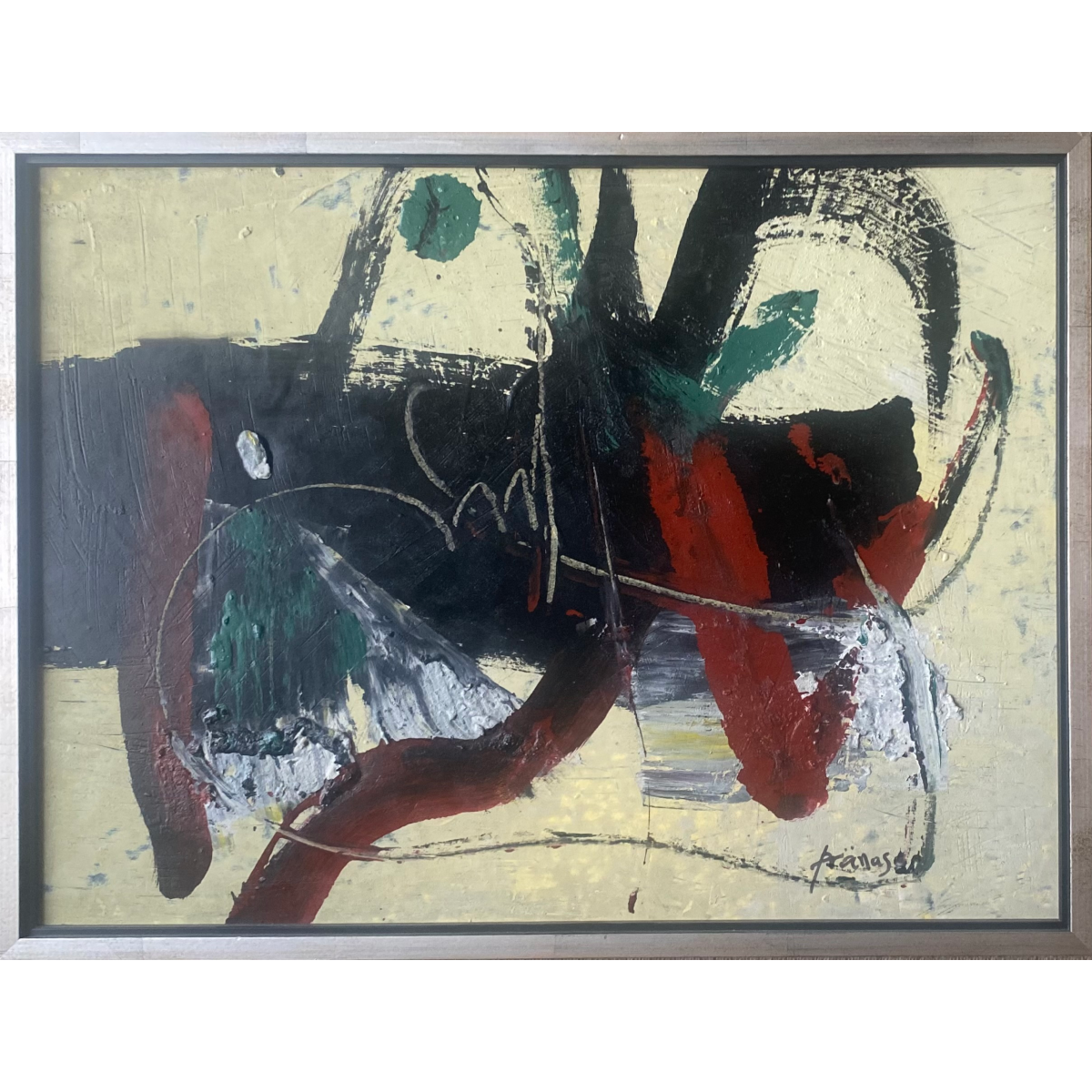 Pranas Gailius | Iš ciklo Adret, 1998-2004 | Aliejus,  popierius, medis, 54x72 (57x75)
