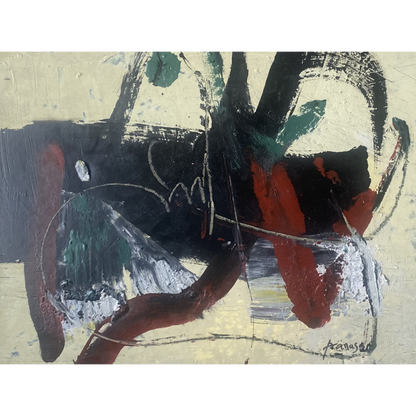 Pranas Gailius | Iš ciklo Adret, 1998-2004 | Aliejus,  popierius, medis, 54x72 (57x75)