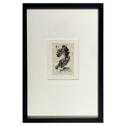 Pranas Gailius | Intra Muras XVII, 1965 | Copper engraving, dry needle, forging, 14x10 (53x36)