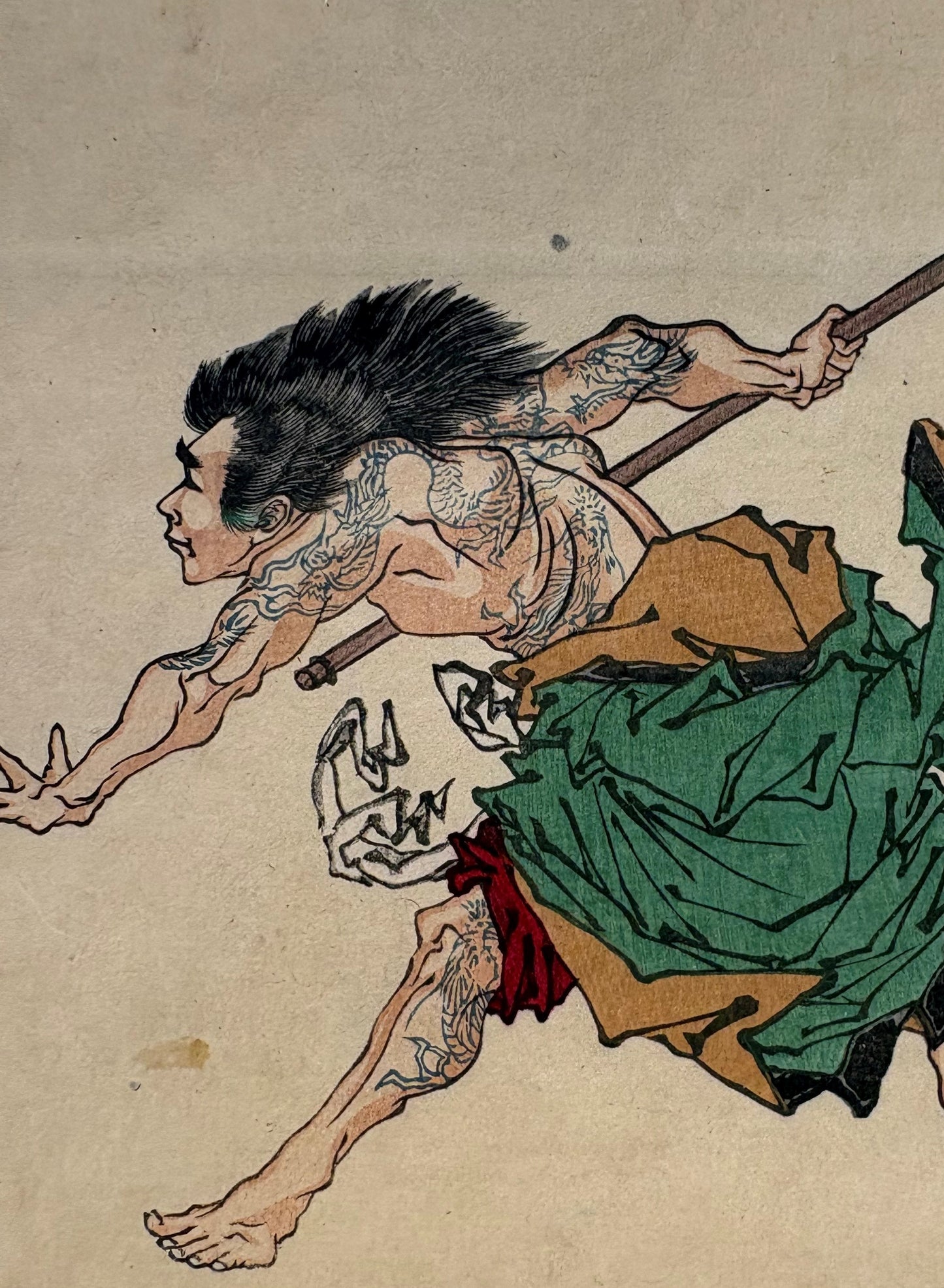 Tsukioka Yoshitoshi (月岡芳年) (1839-1892) | Kyūmonryō Shishin | 1882 | Medžio graviūra, 19x23  (29,5x35)