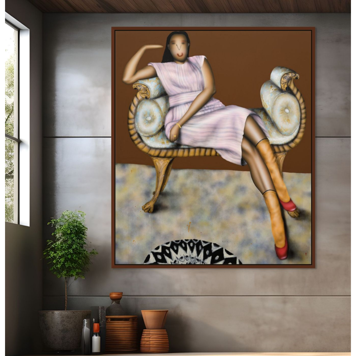 Evgen ČOPI GORIŠEK (g. 1994, Slovenija) | Let Me Love Tonight, 2022 | Akrilas, puršk. dažai, aliejus ant lino, 190x160