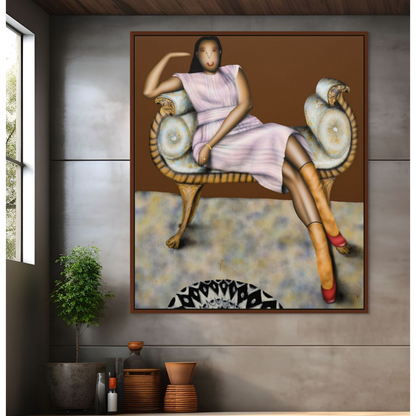 Evgen ČOPI GORIŠEK (g. 1994, Slovenija) | Let Me Love Tonight, 2022 | Akrilas, puršk. dažai, aliejus ant lino, 190x160