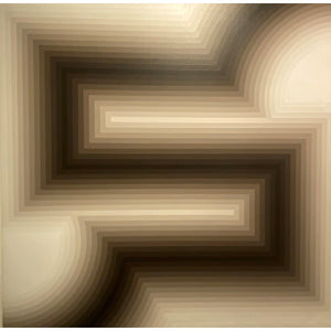 Christian Grossman (USA) | Pulsacija No. 5, 1975 | Drobė, akrilas, 123x123