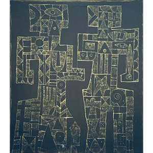 Jose Gurvich | COUPLE, 1953 | Oil, acetate, 99x86 (120x107)