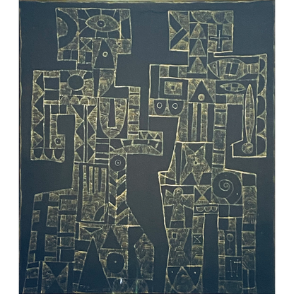 Jose Gurvich | COUPLE, 1953 | Aliejus, acetatas, 99x86 (120x107)