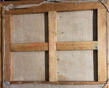 Vilmantas Marcinkevičius | Sodyba Zorvynose, 1991 | Aliejus drobė,61x73.5 (67,5x80)