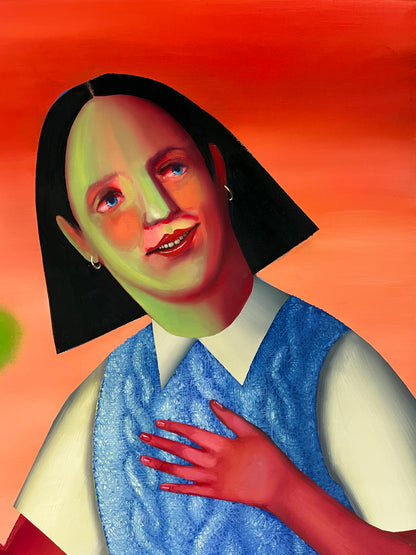 Ivana De Vivanco (Chile-Peru) | Holy Isabella, 2021 | Acrylic and oil on canvas, 100x80