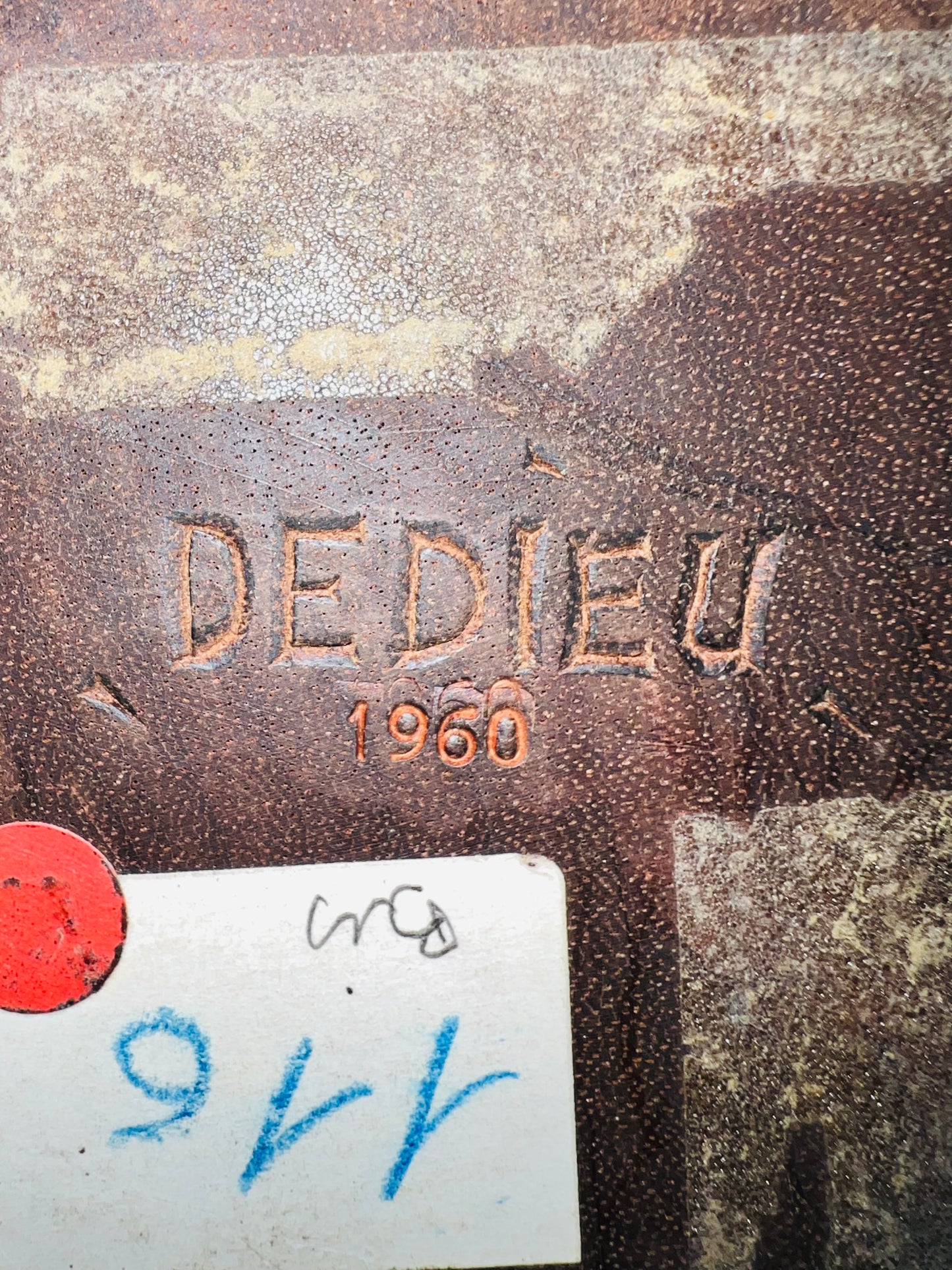 Pierre Dedieu (1928-2013, Prancūzija) | Šypsančio vyro biustas, 1960 | Medis, sidabro patina, 35,5x29x20