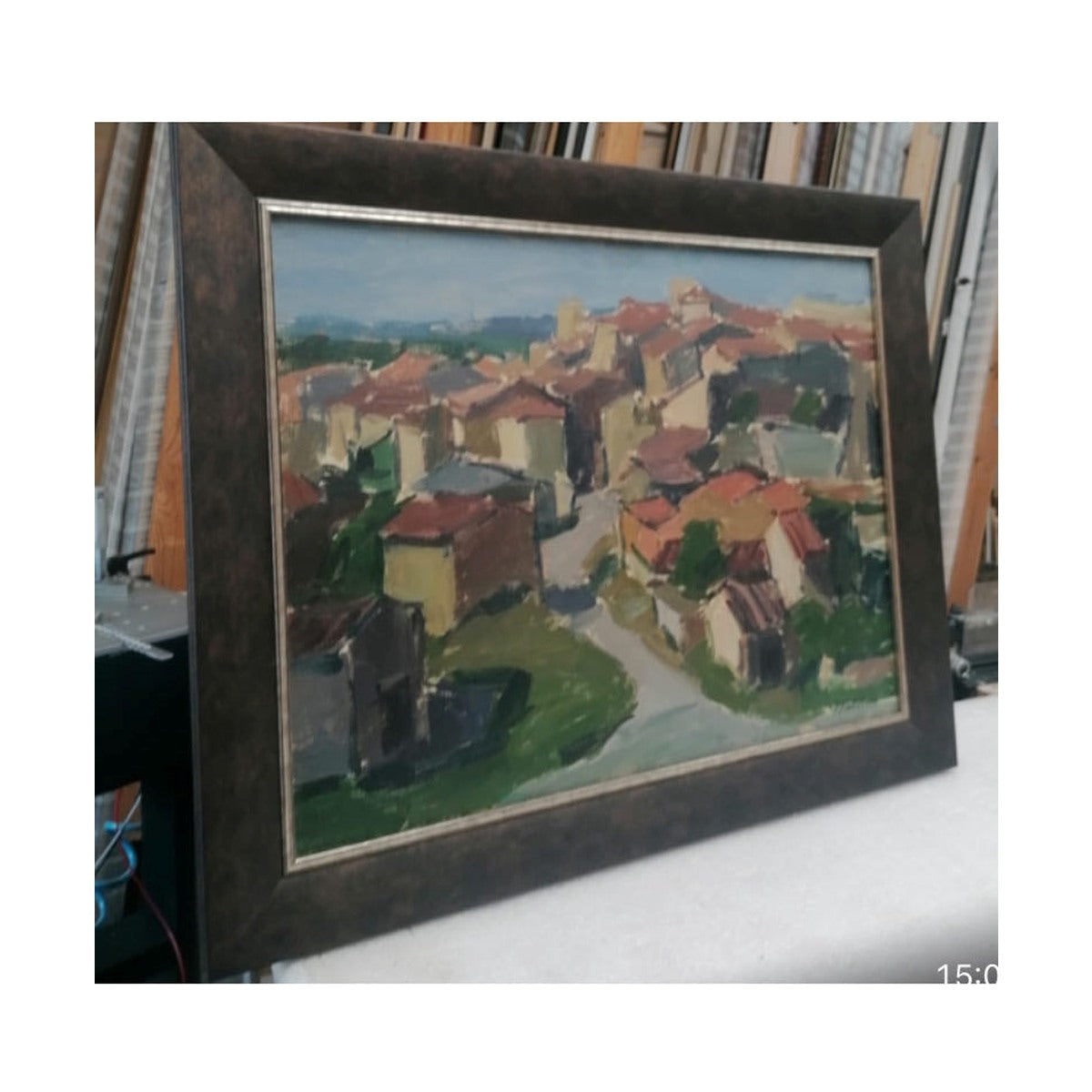 Juzefa (Juzė) Katiliūtė | Mountain Town | Oil on canvas, 50x65