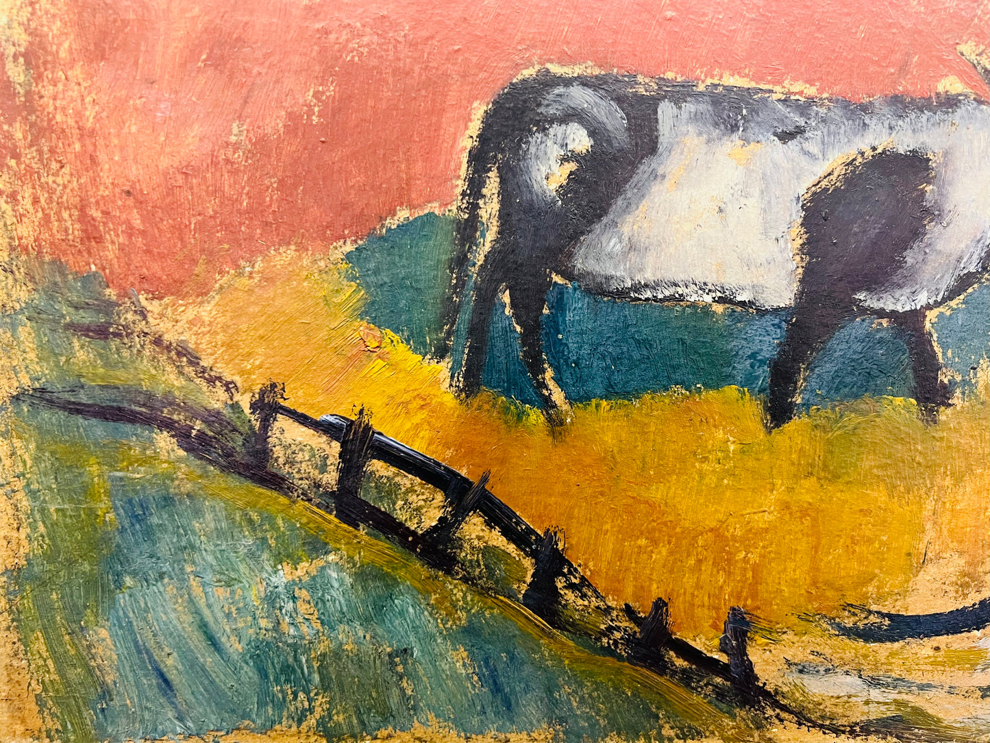 Pranas Domšaitis | Afrikos vaizdelis | Aliejus, kartonas, 39x58 (48x67,5)