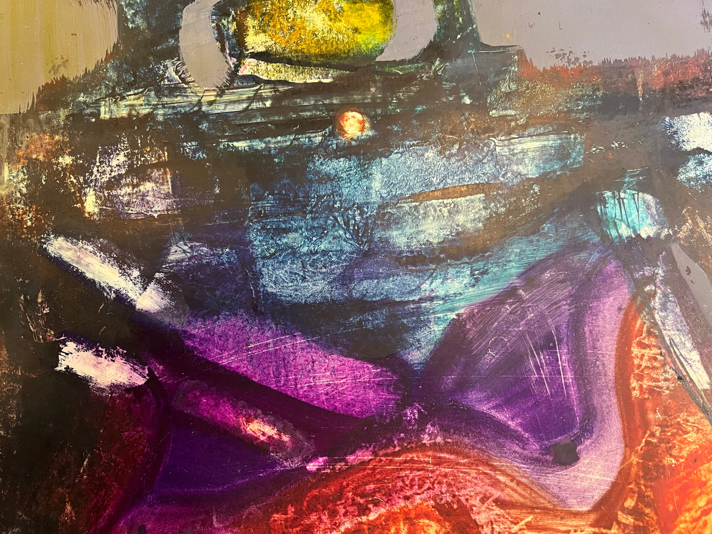 Alfonsas Dargis | Kompozicija, 1965 | Guašas, sintetinis popierius, 68x55 (78x65)