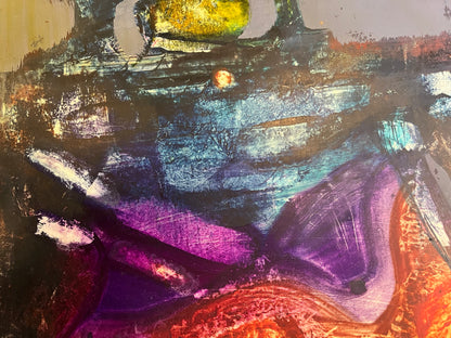 Alfonsas Dargis | Kompozicija, 1965 | Guašas, sintetinis popierius, 68x55 (78x65)