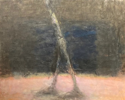 Viačeslavas Jevdokimovas-Karmalita | Senas pianinas ir A. Giacometti skulptūra, 2022 | Drobė, aliejus, 40x50 (46x56)