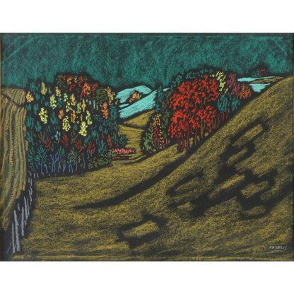 Vytautas KASIULIS | Landscape | Pastel, paper, 50x65