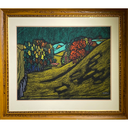 Vytautas KASIULIS | Landscape | Pastel, paper, 50x65