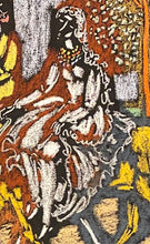 Load image into Gallery viewer, Vytautas Kasiulis&lt;br&gt;Jodinėjimas žirgais Bulonės miške&lt;br&gt;Pastelė, popierius, 50x65 (70x85)