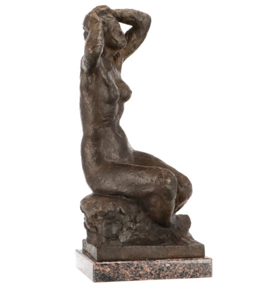 Juozas Kėdainis | Nude | Bronze, H=40 (with pedestal 43)
