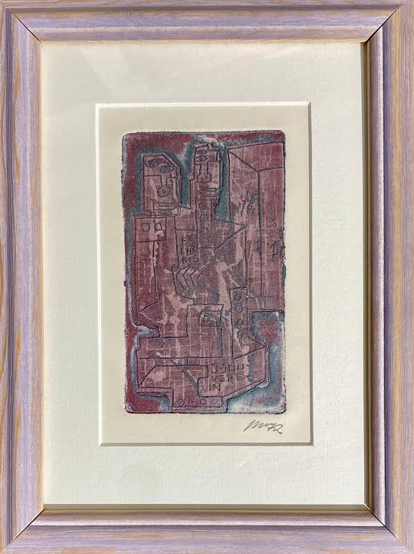 Vincas Kisarauskas | Exlibris J. Souverein, 1972 | Etching, 12x7 (24x18)