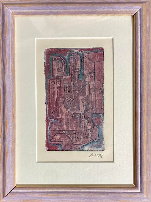 Vincas Kisarauskas | Exlibris J. Souverein, 1972 | Etching, 12x7 (24x18)