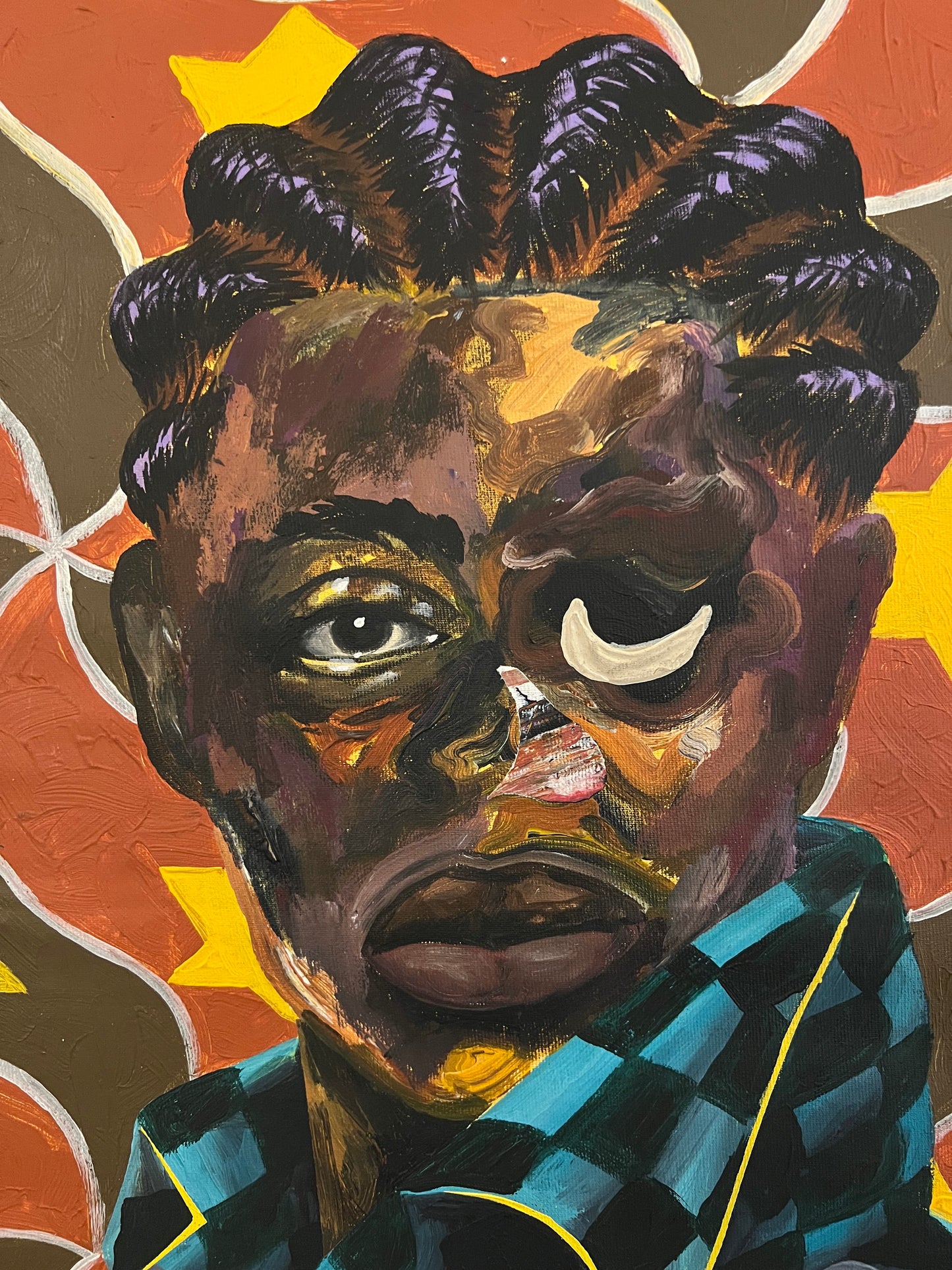 Pabi Daniel | Untitled, 2025 | Acrylic on canvas, 71x61 (74.5x64.5)